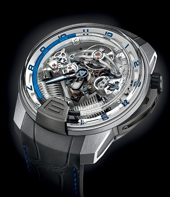 HYT 248-TW-OO-BF-RA H2 TITANIUM & WHITE GOLD BLUE Replica watch